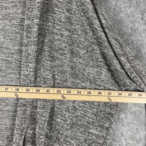 H&M Divided Long Cardigan Womens Large Gray Open Front Lagenlook Stretch NEW - Picture 8 of 15